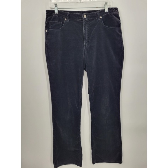Chico's Pants - Chicos Black Velvet Pants Size 1 (8) Button/Zip